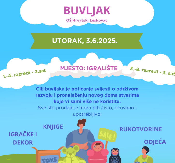 Dođite na školski buvljak!